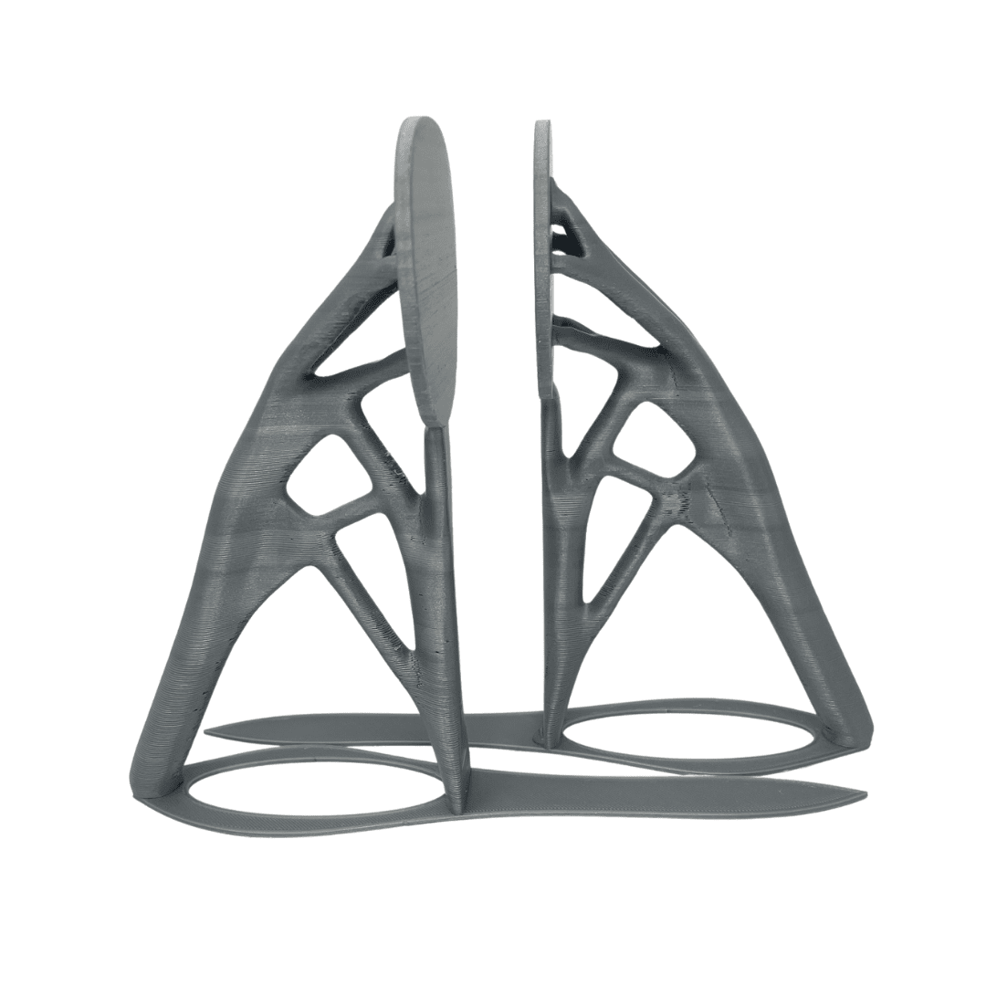 Generative Design Bookends - 6" Tall x 4" Wide Ultra Futuristic Bookends