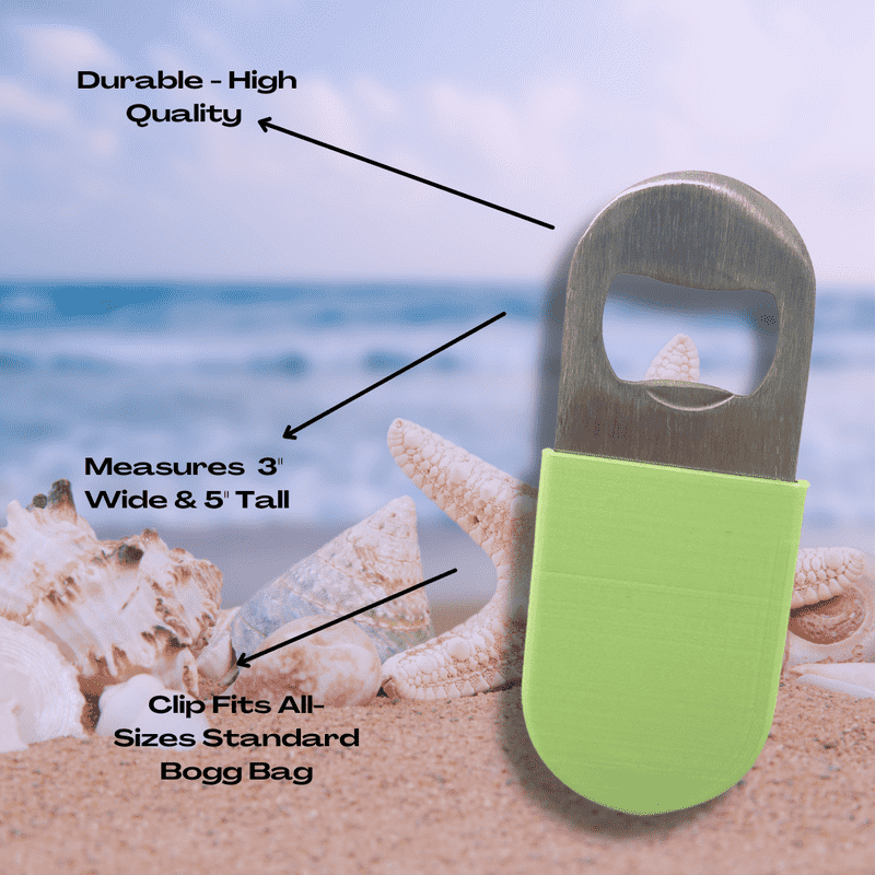 Bogg Bag Bottle Opener Charm Accessory - Comes with Stainless Steel Bottle Opener Attached - Color Options!