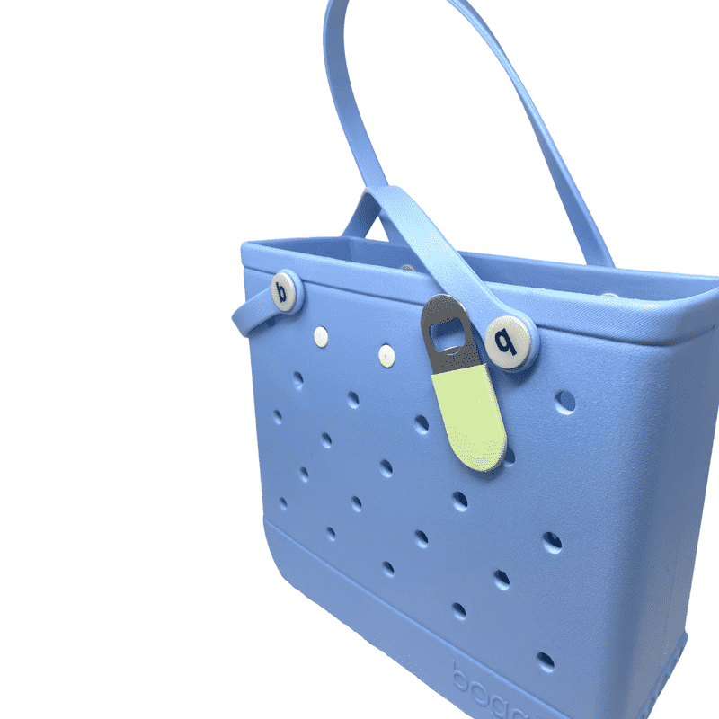 Bogg Bag Bottle Opener Charm Accessory - Comes with Stainless Steel Bottle Opener Attached - Color Options!