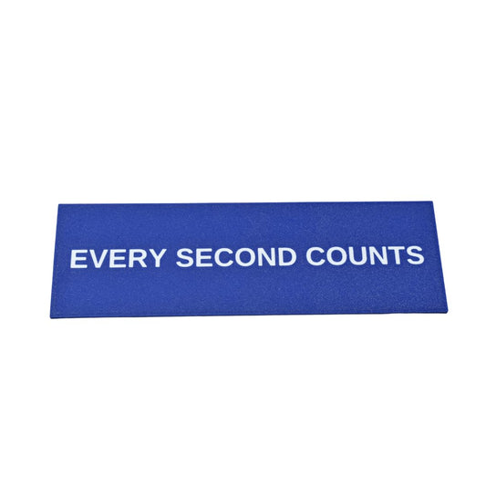 Every Second Counts Wall Sign | Inspiring Kitchen Decor | 9.25" x 3" | Made in USA