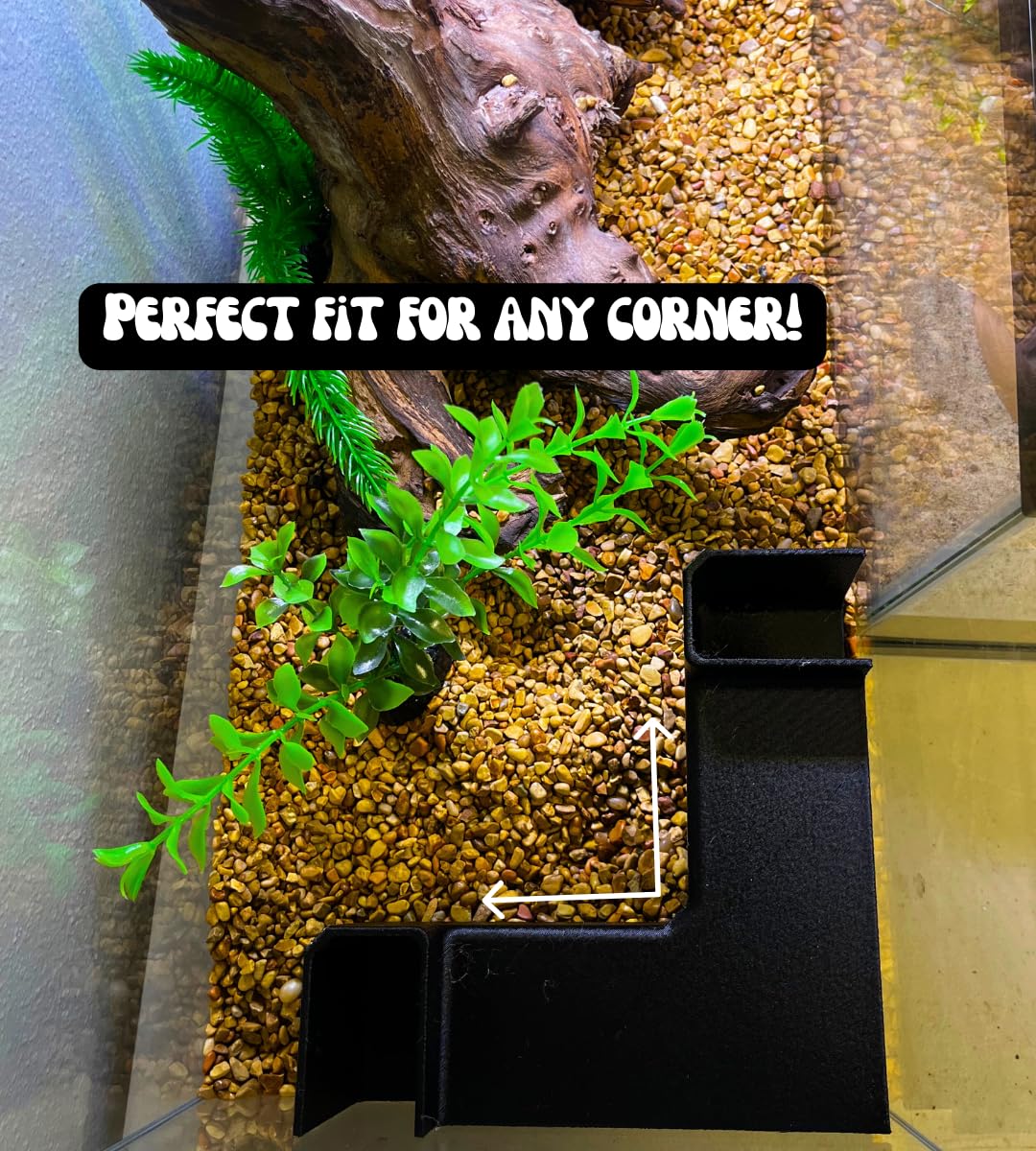 Chatelet Aquarium Underground XL Corner Tunnel | Fish & Shrimp Hideout for Aquariums | Unique Underground Viewing Tunnel | Made in USA