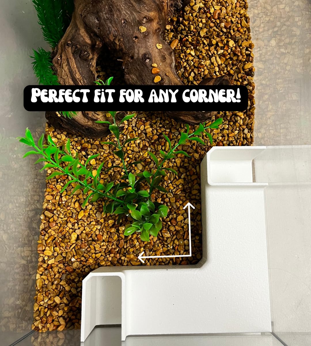 Chatelet Aquarium Underground XL Corner Tunnel | Fish & Shrimp Hideout for Aquariums | Unique Underground Viewing Tunnel | Made in USA