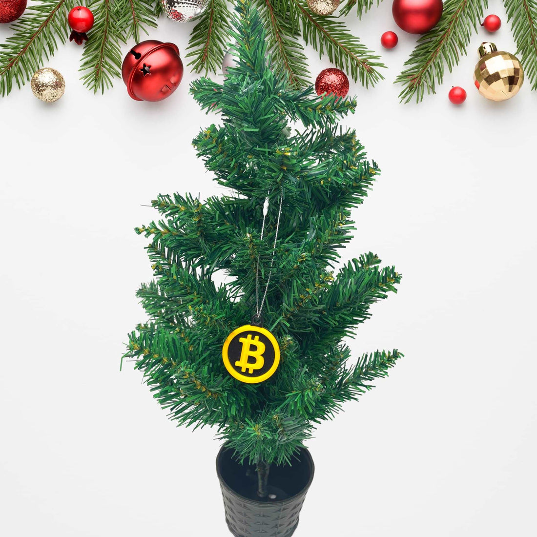 Bitcoin Christmas Ornament - Perfect for Cryptocurrency Fans - Decorative Holiday Ornament - Made in The USA