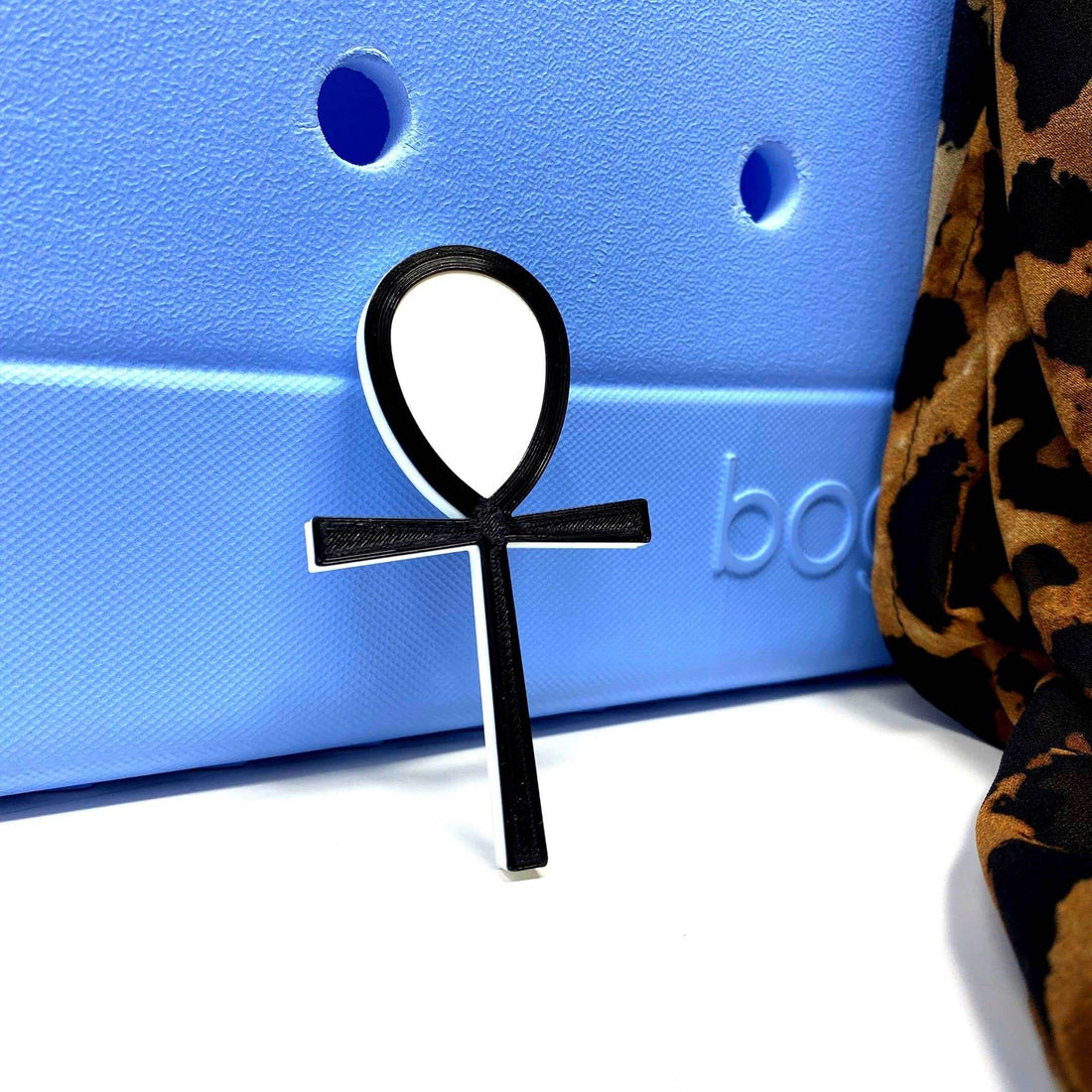 BOGLETS - The Ankh Charm Compatible with Bogg Bags, Simply Southern and Other Similar Tote Bags.