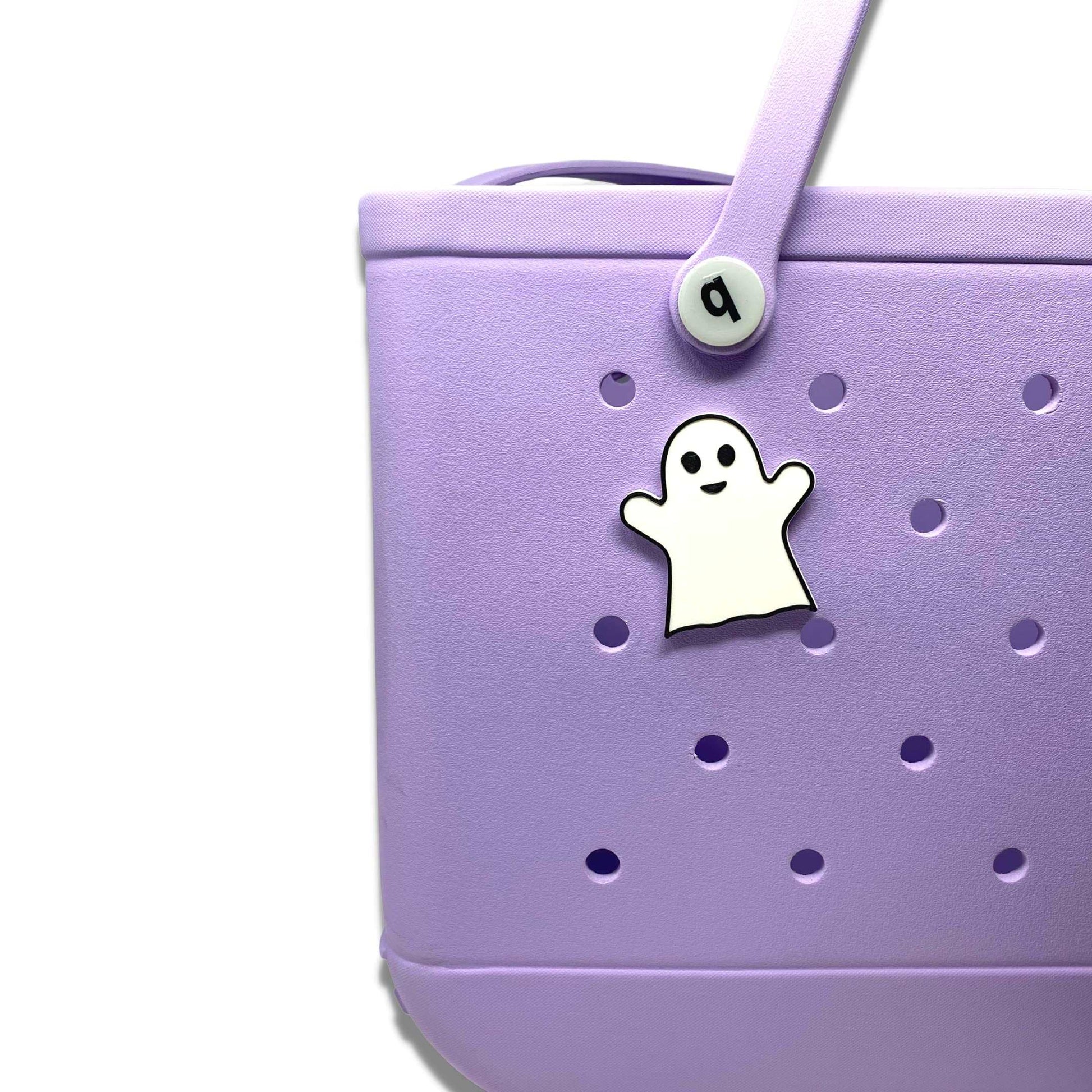 BOGLETS - Halloween Ghost Charm Compatible with Bogg Bags and Other Similar Tote Bags