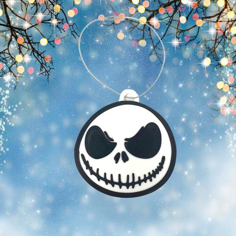 Jack Skellington Christmas Ornament - Nightmare Before Christmas Decorative Holiday Ornament - Made in The USA