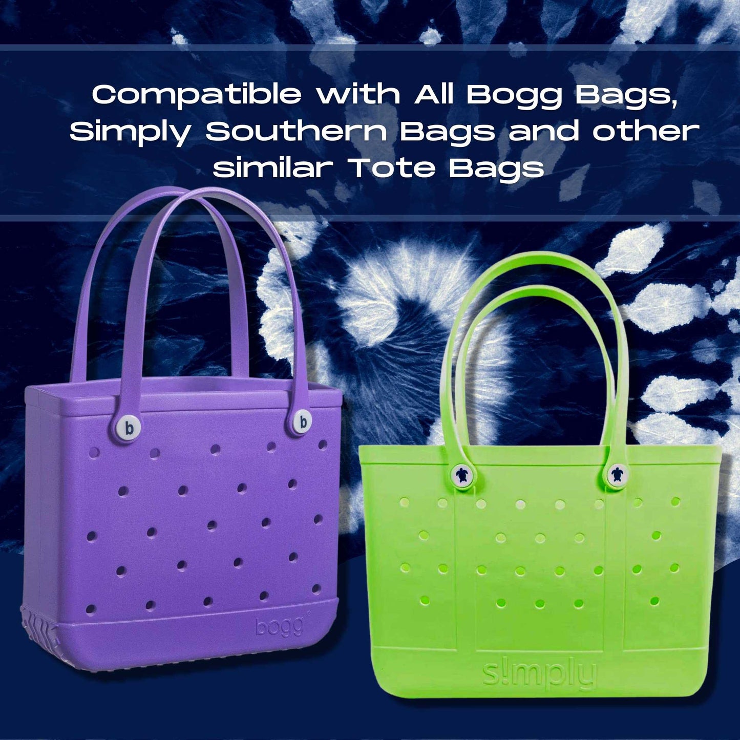 BOGLETS - Halloween Ghost Charm Compatible with Bogg Bags and Other Similar Tote Bags