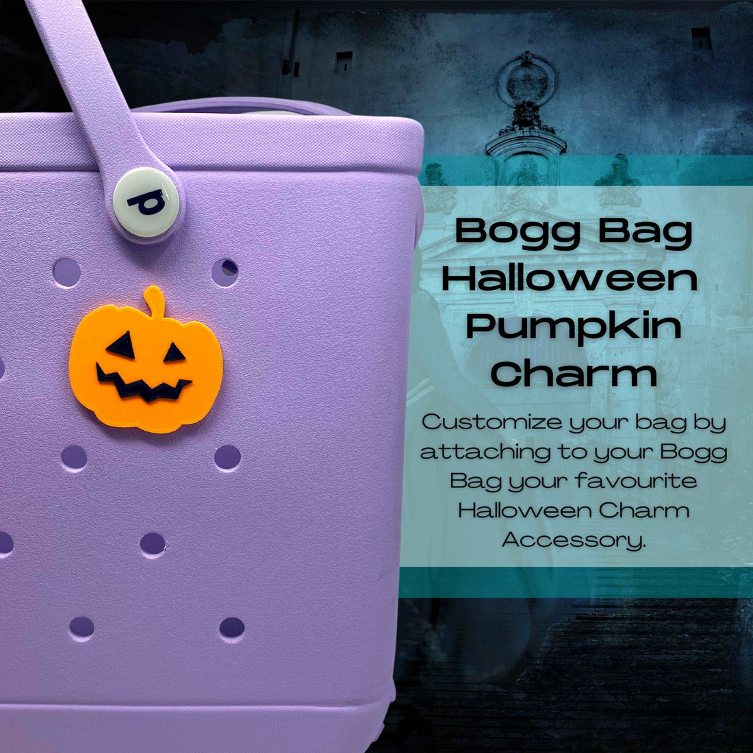 BOGLETS - Halloween Tote Bag Charms Compatible with Bogg Bags Jack O' Lantern