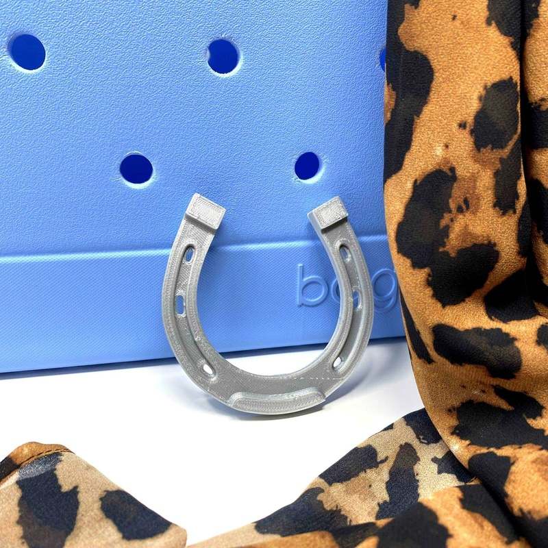 BOGLETS - Horseshoe Charm Compatible with Bogg Bags, Simply Southern Bags, and Other Similar Beach Tote Bags