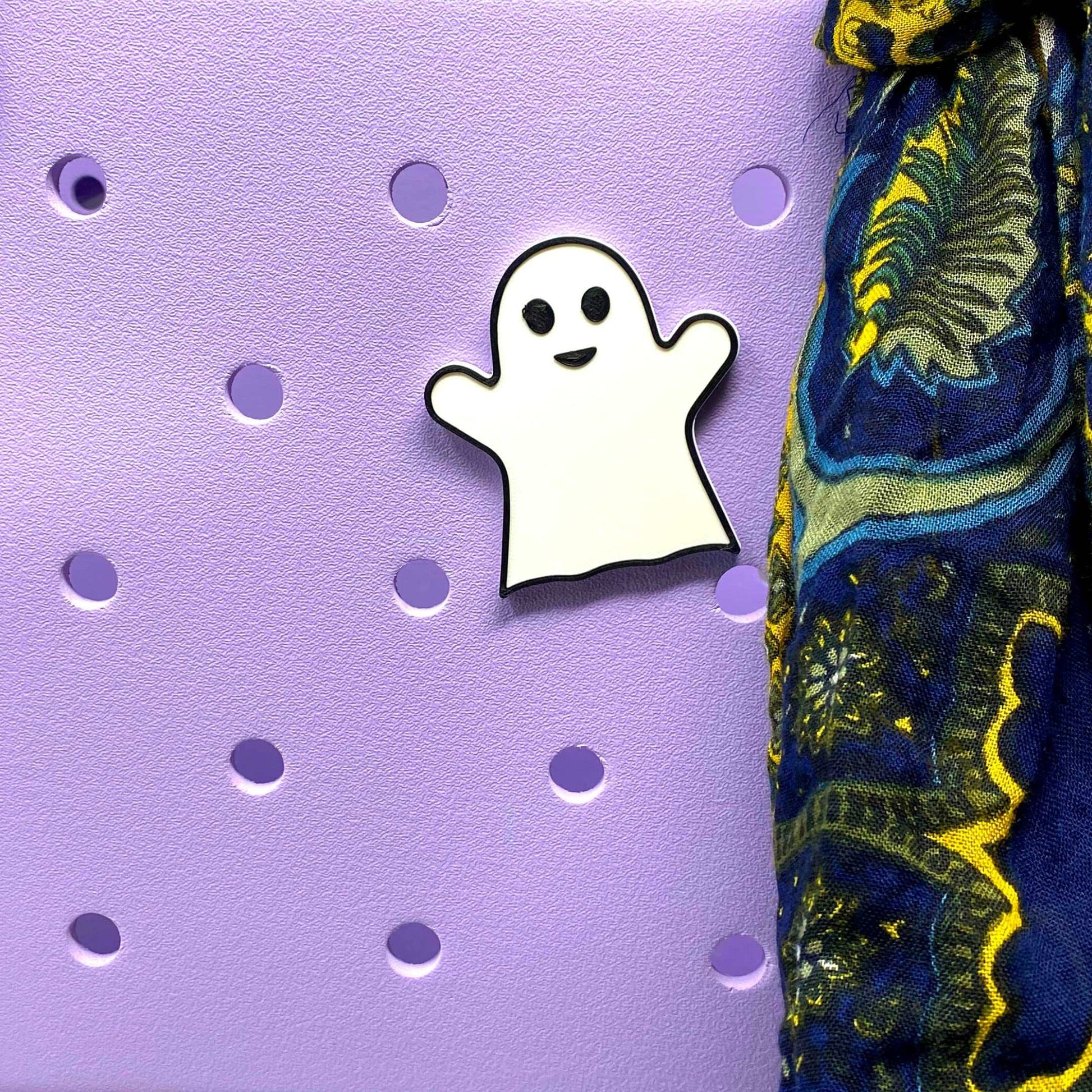 BOGLETS - Halloween Ghost Charm Compatible with Bogg Bags and Other Similar Tote Bags