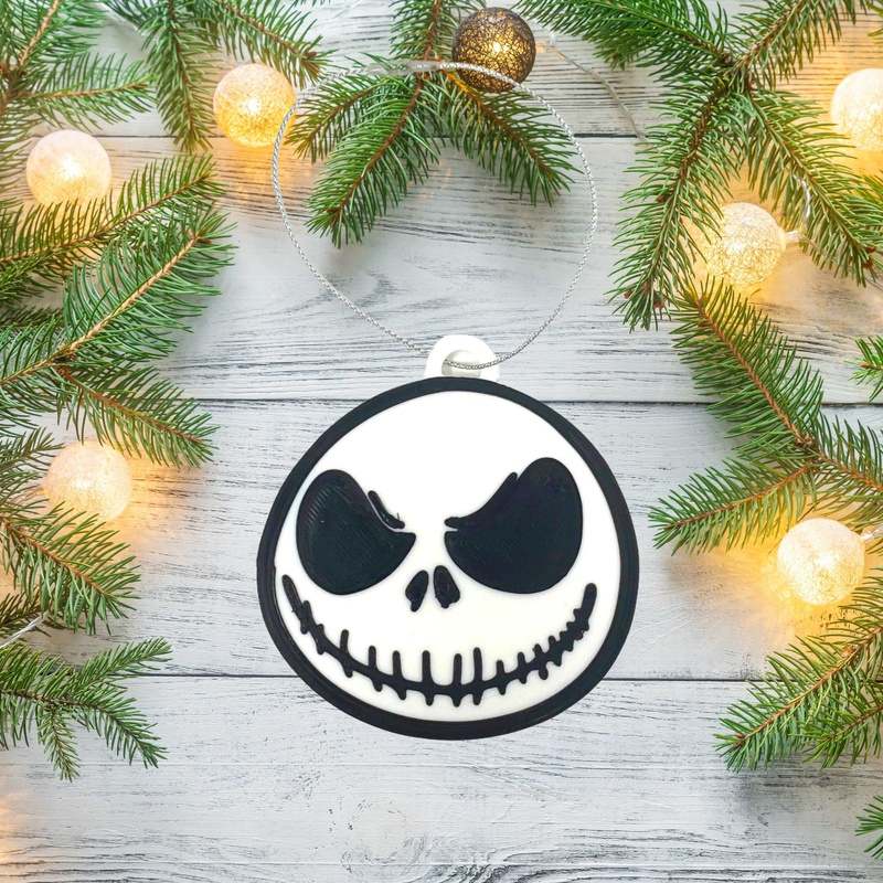 Jack Skellington Christmas Ornament - Nightmare Before Christmas Decorative Holiday Ornament - Made in The USA