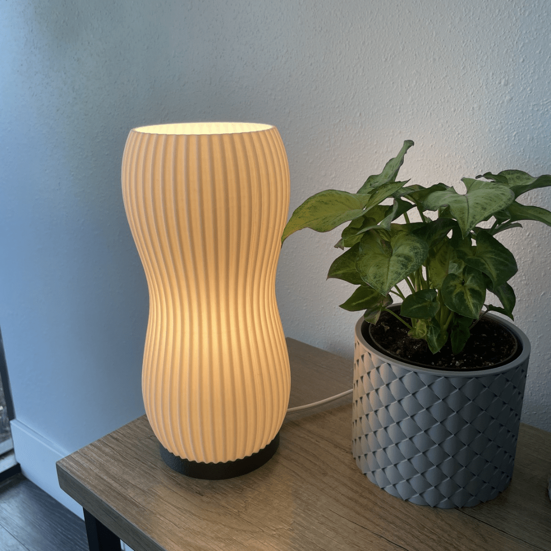 The Good Vibes Lamp | Premium Collection Living Room or End Table Lamp | Ambiance Home Decor