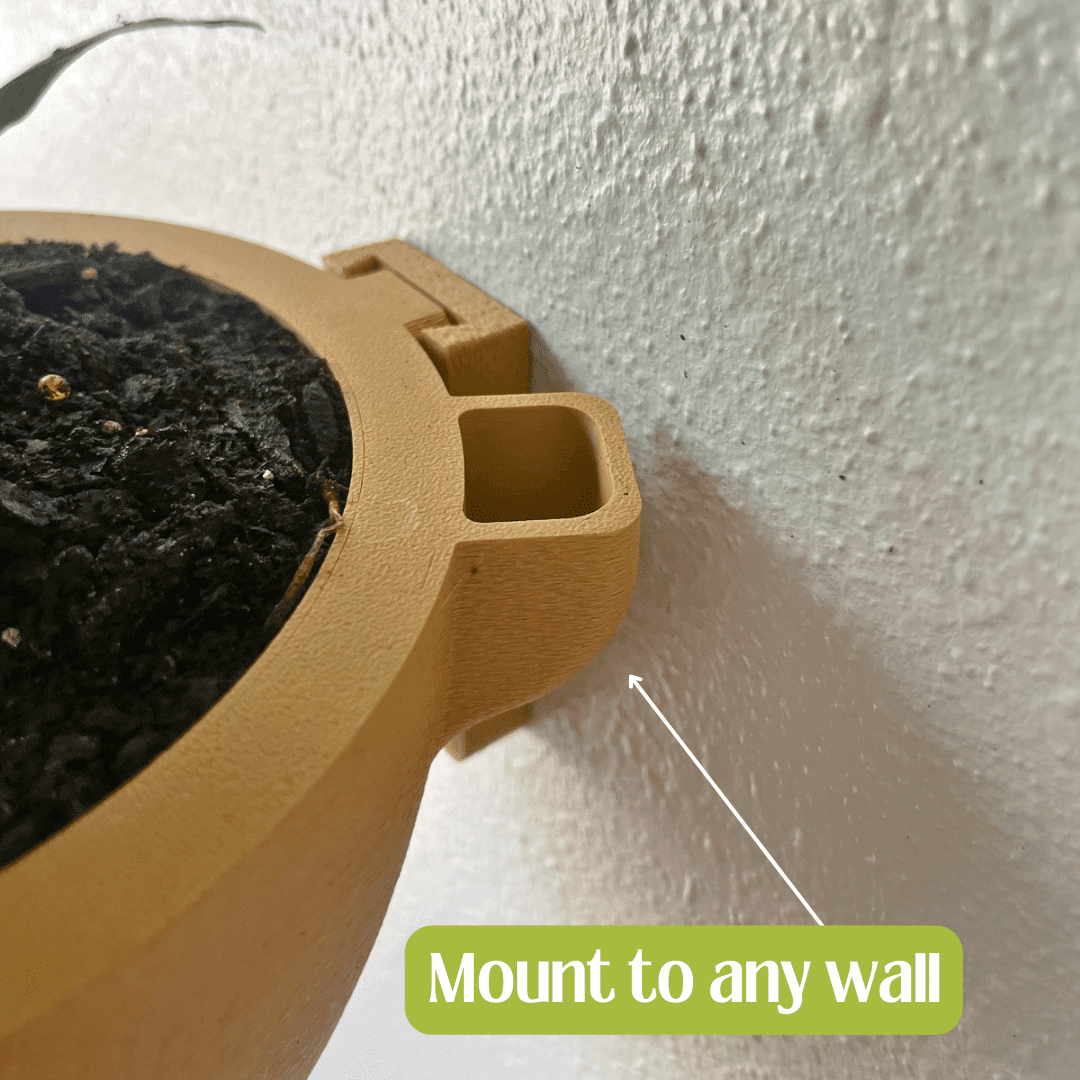 Magic Wall Planters | Easy Care Self Watering Wall Planters with Internal Water Reservoir | Make Plant Care Easy