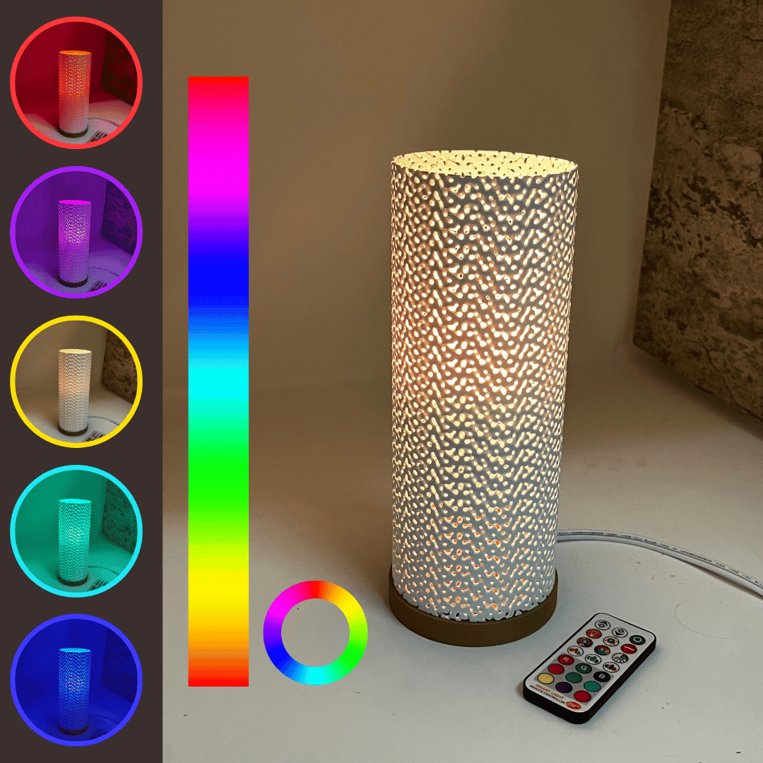 Surface Beam Lamp | Innovative Lamp for Night Stands, End Tables, & Coffee Tables | Ambient Color Changing Lighting