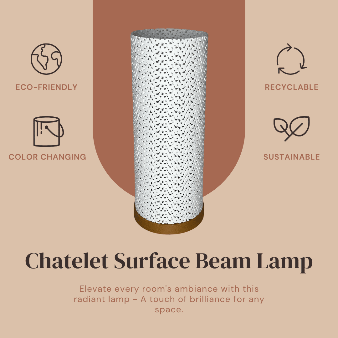 Surface Beam Lamp | Innovative Lamp for Night Stands, End Tables, & Coffee Tables | Ambient Color Changing Lighting