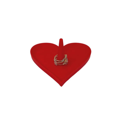 Heart Ring Dish & Valuables Organizer for Valentine's Day - Organize Your Jewelry & Spare Change or Valuables