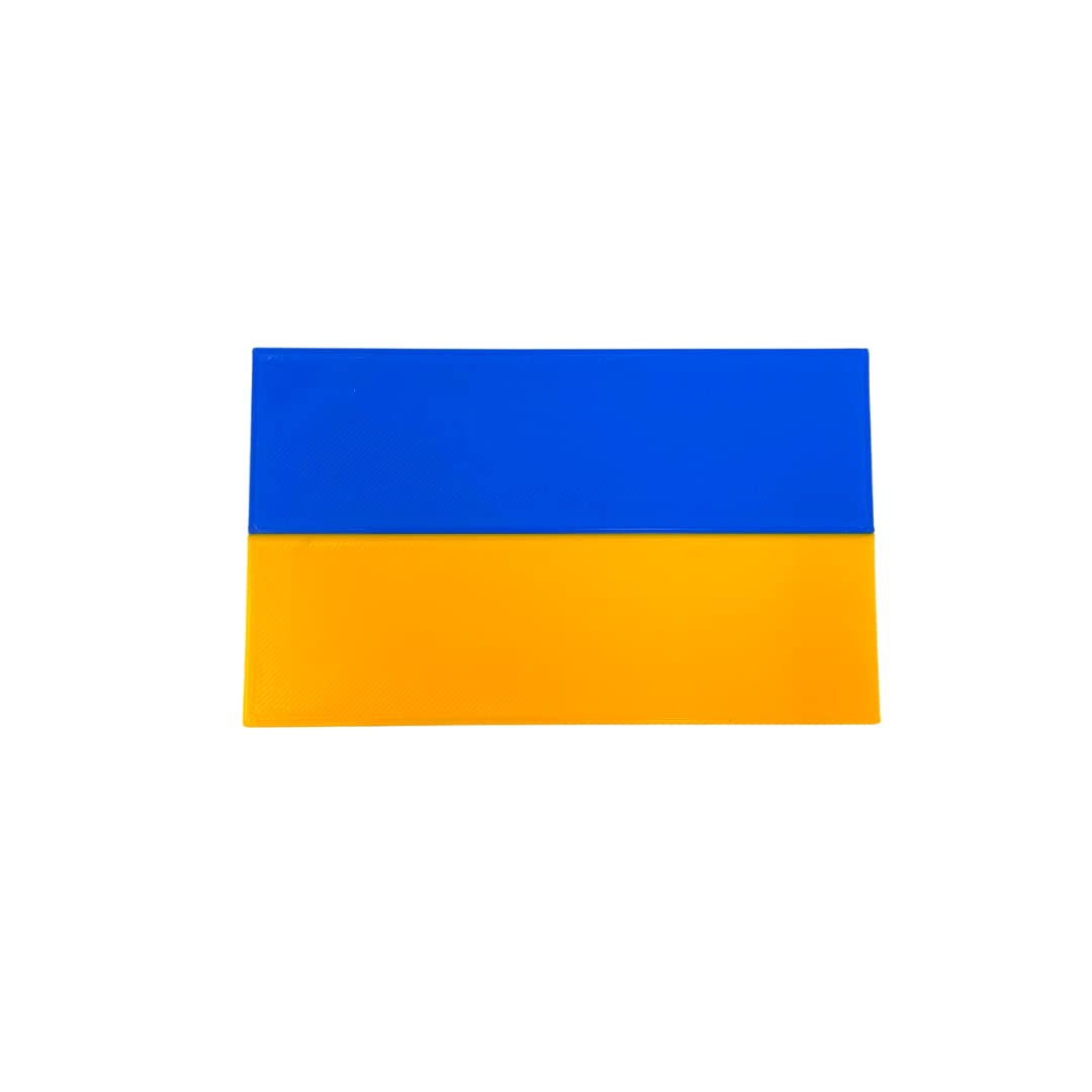 Ukraine Flag Fridge Magnet - Show Your Support for Ukraine - 3"x5" Hard Plastic Decorative Magnet