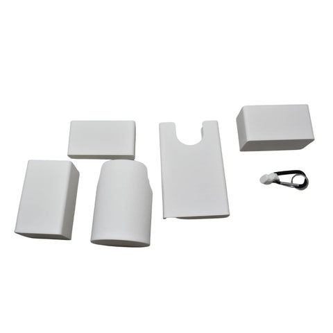 BAGLETS - The Ultimate Bundle - For Bogg Bags & Other Totes - Tote Bag Accessories - Phone Case Holder, Key & Wallet Holder, Carabiner Key Holder, Bottle Holder Accessory & Sunglasses Holder - White