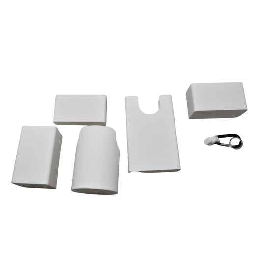 BAGLETS - The Ultimate Bundle - For Bogg Bags & Other Totes - Tote Bag Accessories - Phone Case Holder, Key & Wallet Holder, Carabiner Key Holder, Bottle Holder Accessory & Sunglasses Holder - White