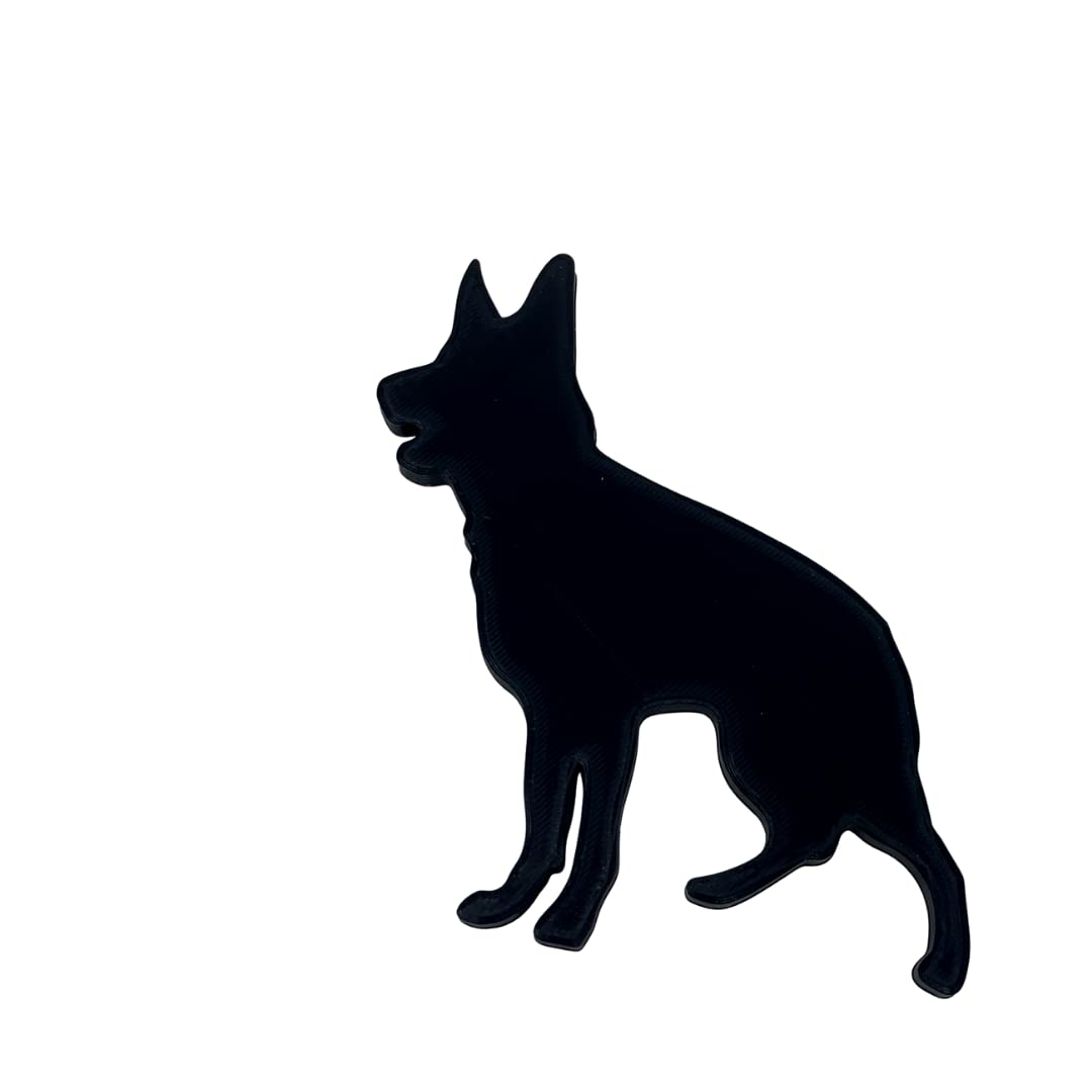 German Shepherd Fridge Magnet - Black - Dog Refrigerator Magnet - Made in The USA