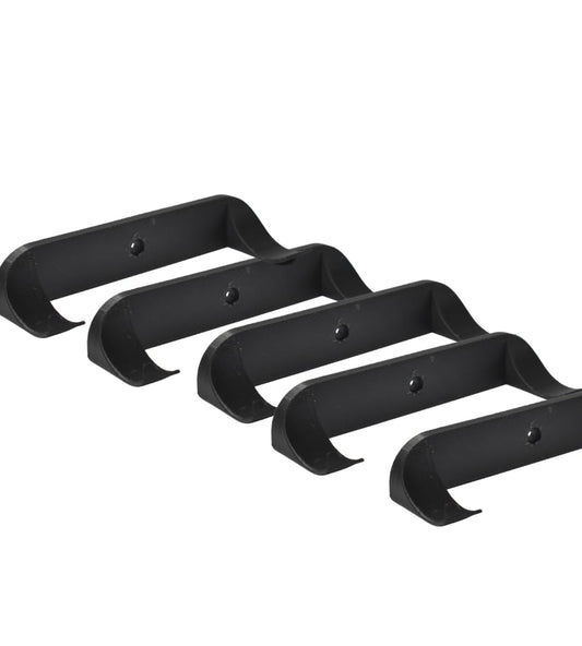 Low Profile Collectible Car Display Wall Mount | Compatible with Lego Car Models | Display Cars by Wheel on Wall | Made in USA Black 5-Pack