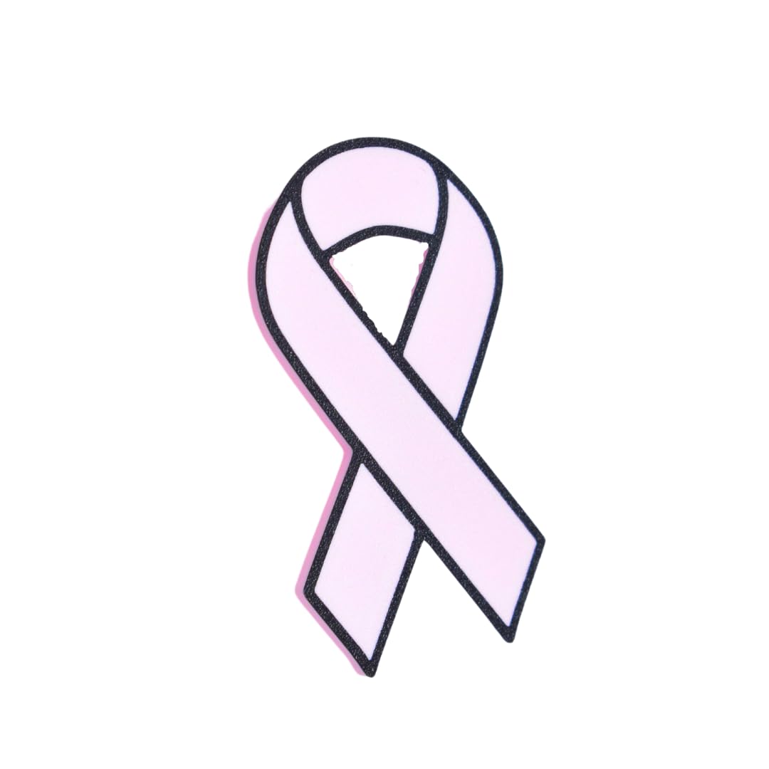 Baglets - Pink Ribbon Charm- Charm to Support Breast Cancer Awareness - Compatible with Bogg Bags, Simply Southern and other Tote Bags