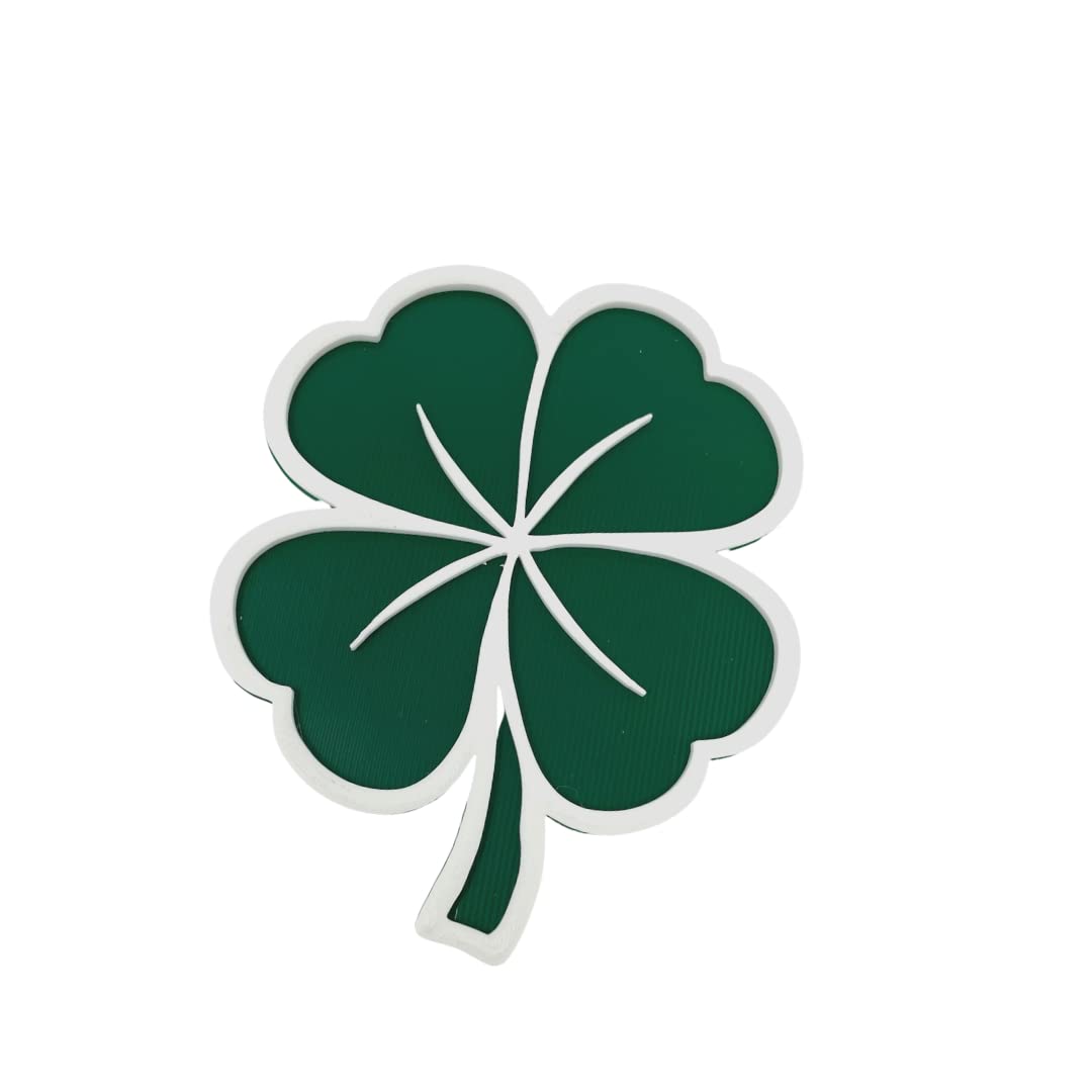 Saint Patricks Day Lucky Shamrock Fridge Magnet - Perfect for Saint Patty's Day Celebrations - Decorative Shamrock Four Leaf Clover Magnet - Made in The USA