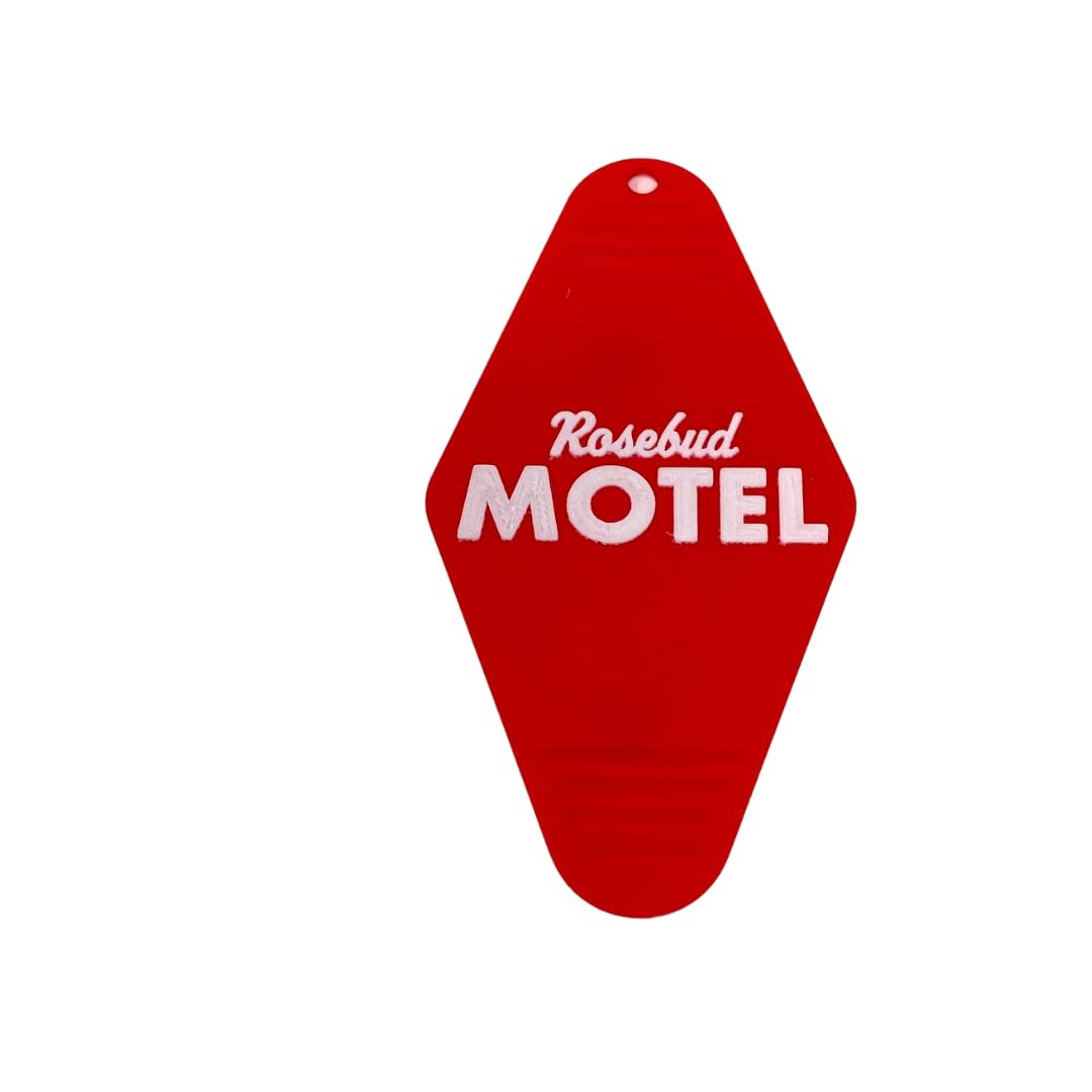 Rosebud Motel Vintage Fridge Magnet - Decorative Red Motel Key Reimagined as a Fridge Magnet