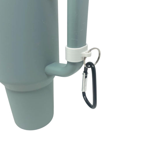 Carabiner Clip Attachment Compatible with Stanley 40 oz Tumblers | Carabiner & Keychain Attachment for Holding Keys, Wallets, or Other Accessories | Made in USA