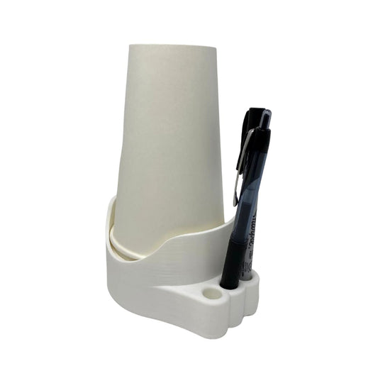 Cup & Pen Combo Holder - Organize Your Cups and Pens - Label your cups with markers - Fits Most Disposable Plastic Cups