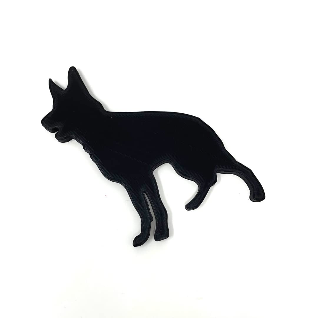 German Shepherd Fridge Magnet - Black - Dog Refrigerator Magnet - Made in The USA