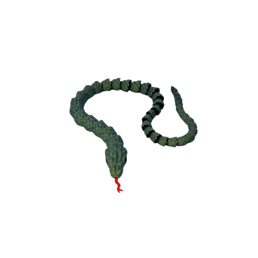 Articulated Lizard Fidget Toy | 3D Printed Flexible Fidget Toy or Desk Display | Made in USA