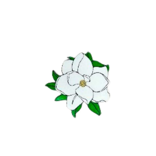 Baglets - Magnolia Charm - Decorative Charms for Tote Bags - Compatible with Bogg Bags, Simply Southern and Other Tote Bags