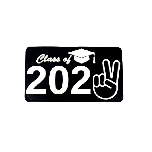 Class of 2022 Graduation Fridge or Locker Magnet - Perfect Decoration to Celebrate Graduation - Black & White