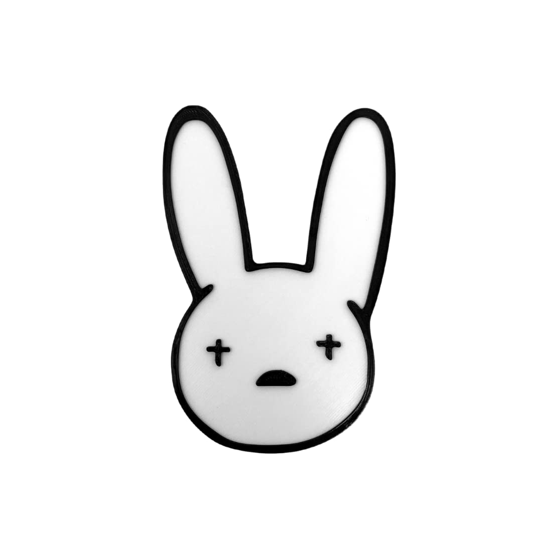 Bad Bunny Wall Sign - Black & White