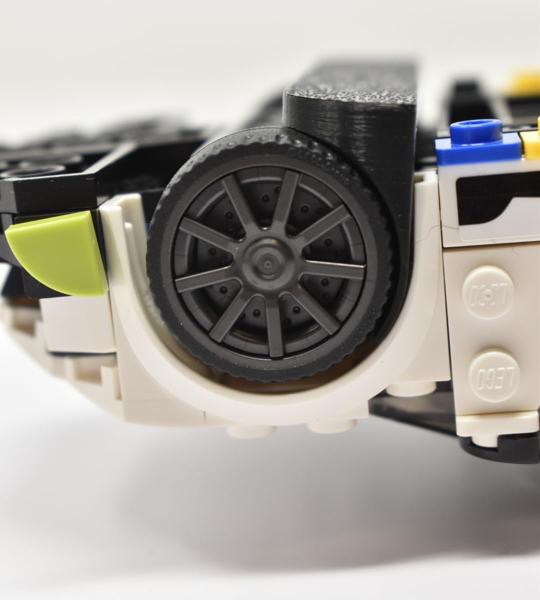 Low Profile Collectible Car Display Wall Mount | Compatible with Lego Car Models | Display Cars by Wheel on Wall | Made in USA Black