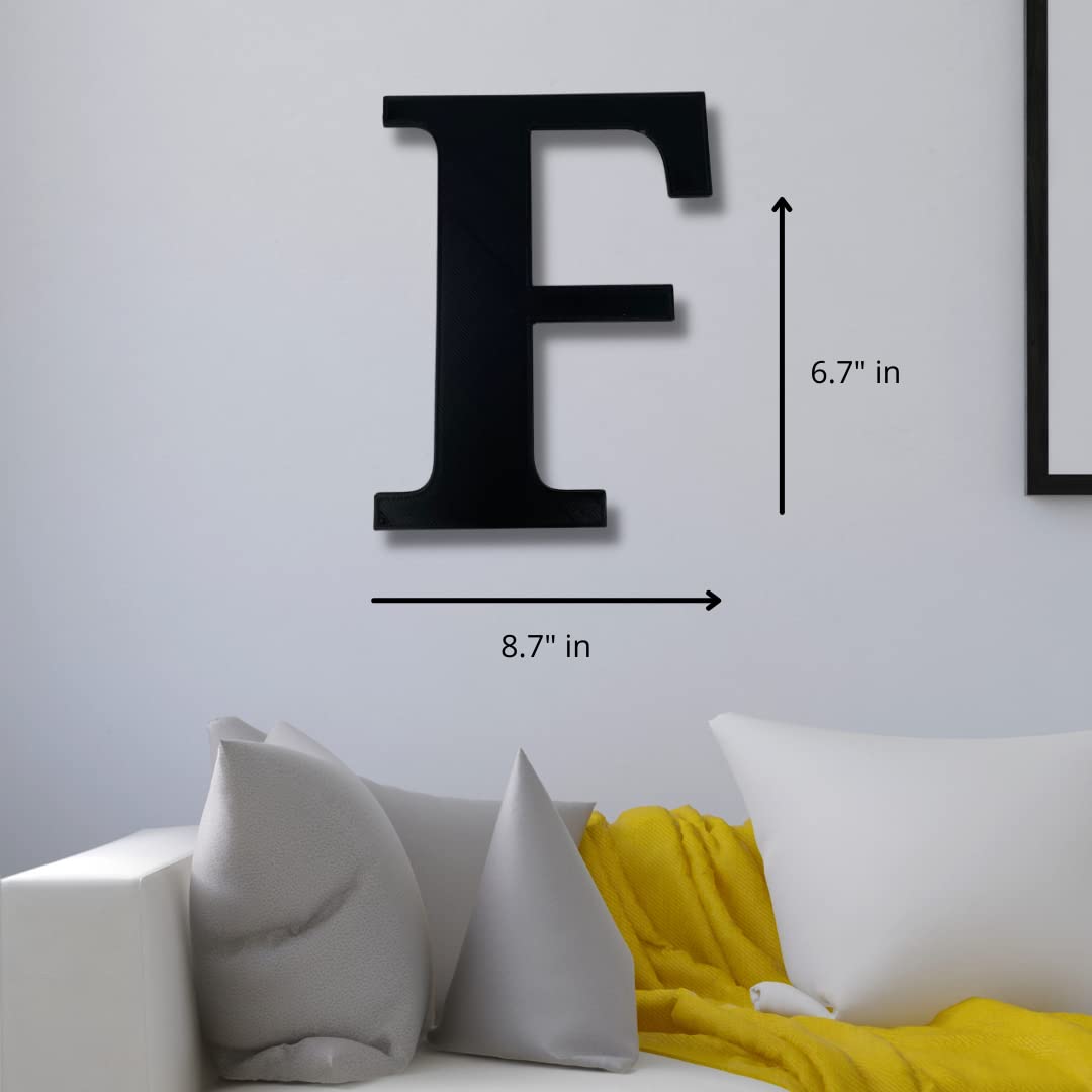 Alphabet Wall Sign Lettering - Decorative 3D Printed Home Sign - Personalize your Living Room and Bedroom Wall - Letter Symbol Wall Decor