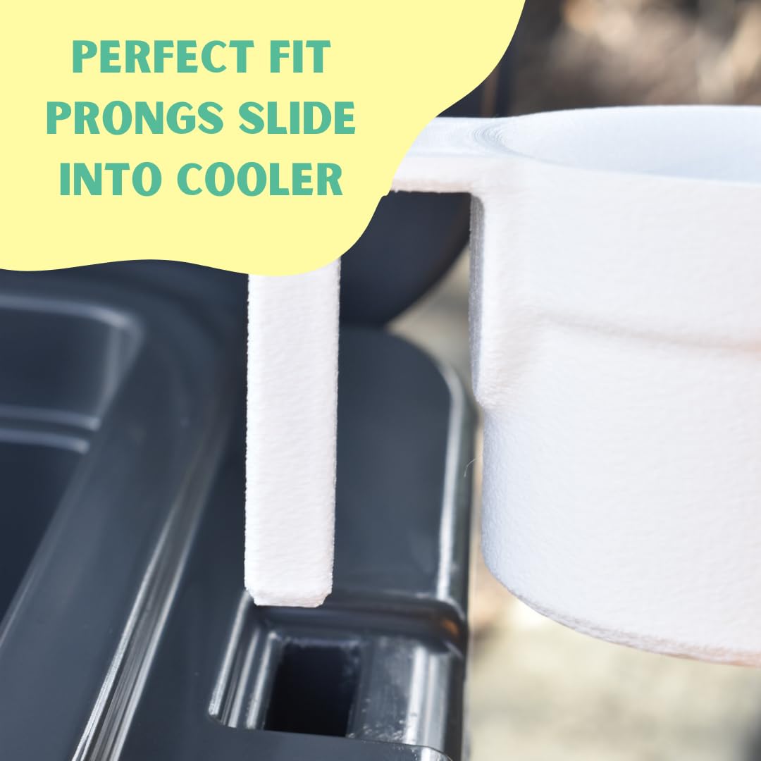 Cupholder Attachment Accessory Compatible with Yeti 35 Coolers | Drink Holder for Coolers | Made in USA