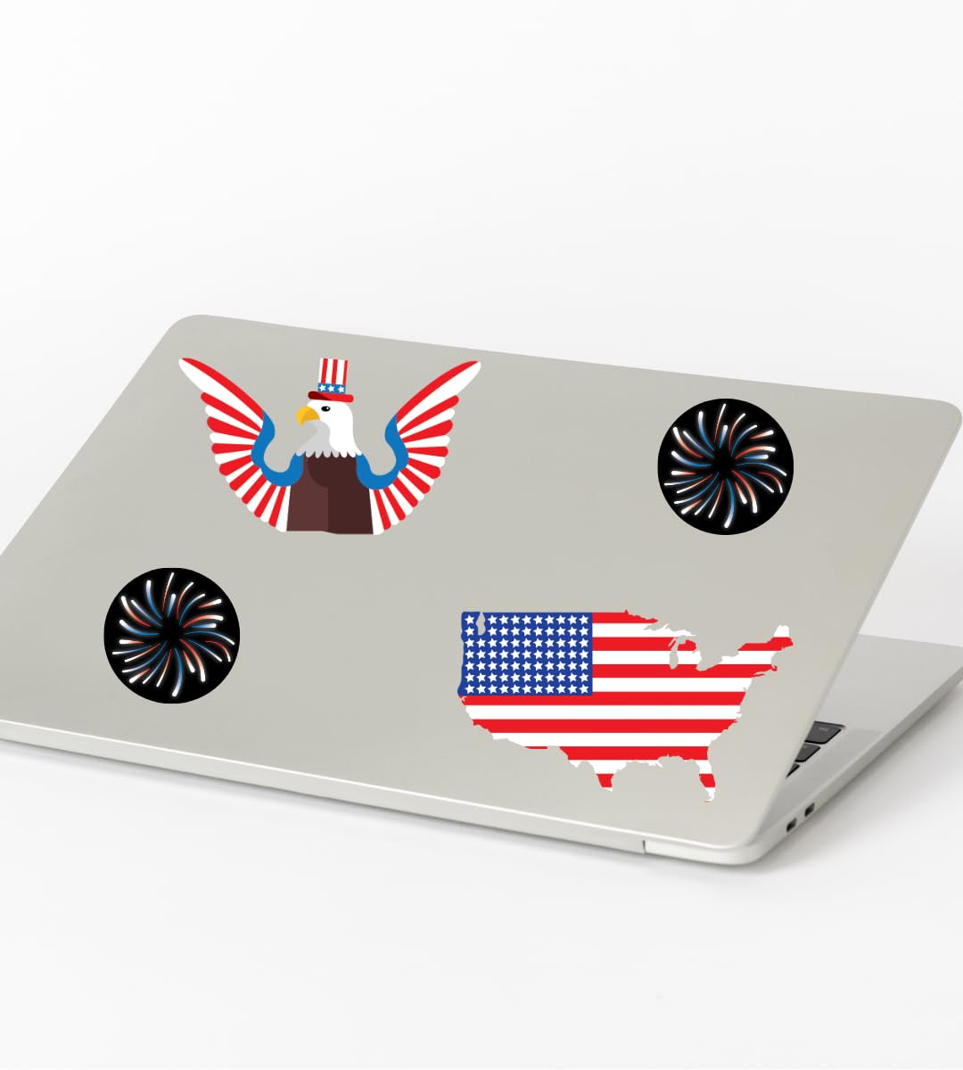 Patriotic Sticker Pack | Festive American Stickers for Patriotism | Perfect for Laptops, Water Bottles, Kids Decor | 4th of July Decorations | Made in USA