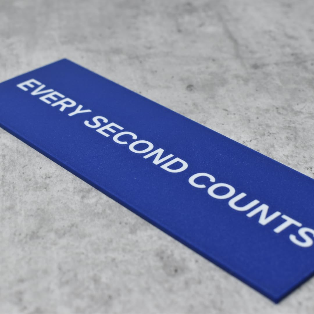 Every Second Counts Fridge Magnet