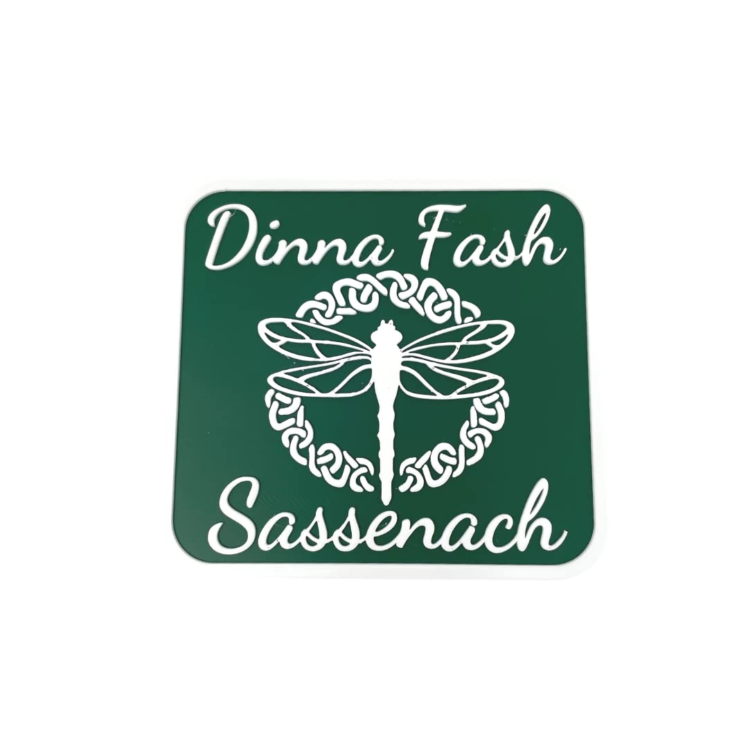 Outlander 'Sassenach' Fridge Magnet for Outlander Fans - Bring Your Favorite Show to Life with The Sassenach Dinna Fash Don't Worry Magnet