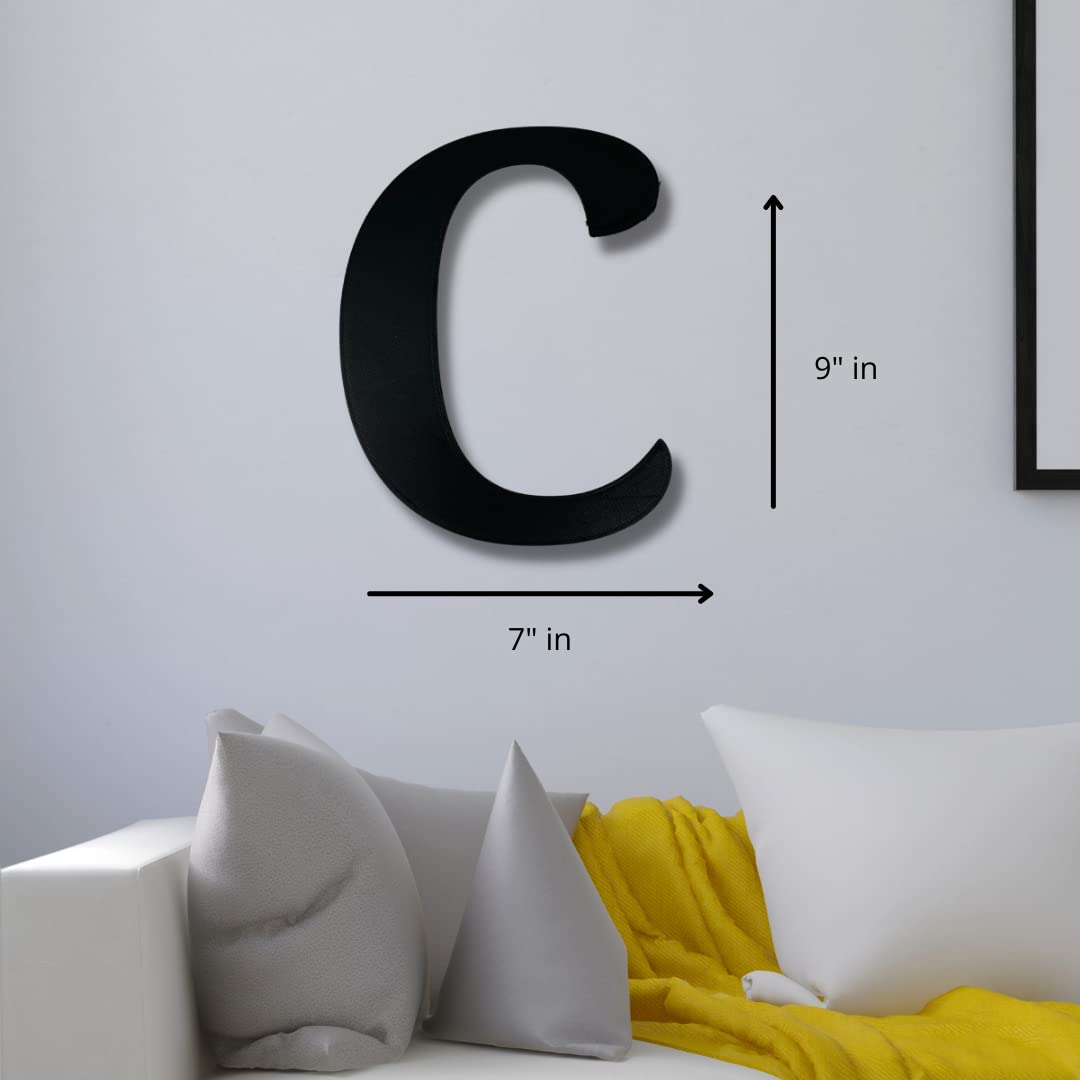 Alphabet Wall Sign Lettering - Decorative 3D Printed Home Sign - Personalize your Living Room and Bedroom Wall - Letter Symbol Wall Decor