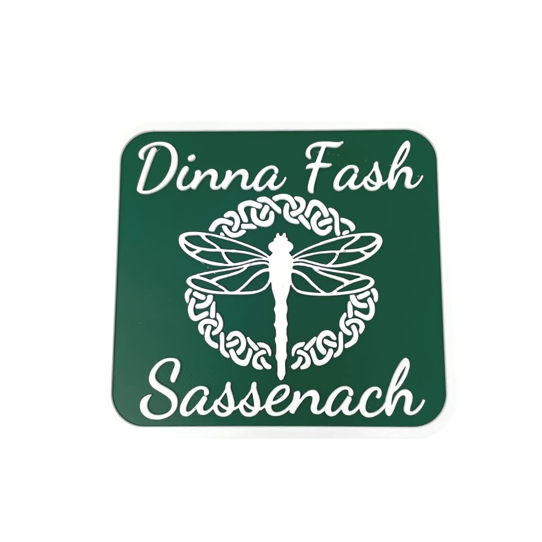 Outlander 'Sassenach' Fridge Magnet for Outlander Fans - Bring Your Favorite Show to Life with The Sassenach Dinna Fash Don't Worry Magnet