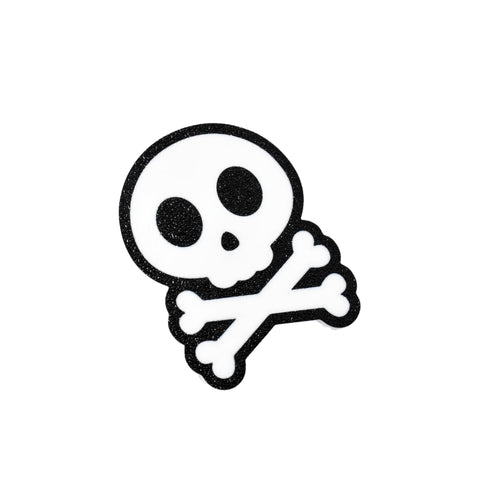 FRESHe BAGLETS - Halloween Skull & Bones Charm - Cute Halloween Charm Compatible with All Rubber Tote Bags - Made in USA