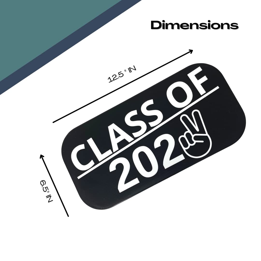 Class of 2022 Graduation Wall Decor & Sign - Perfect Decoration to Celebrate Graduation - Black & White