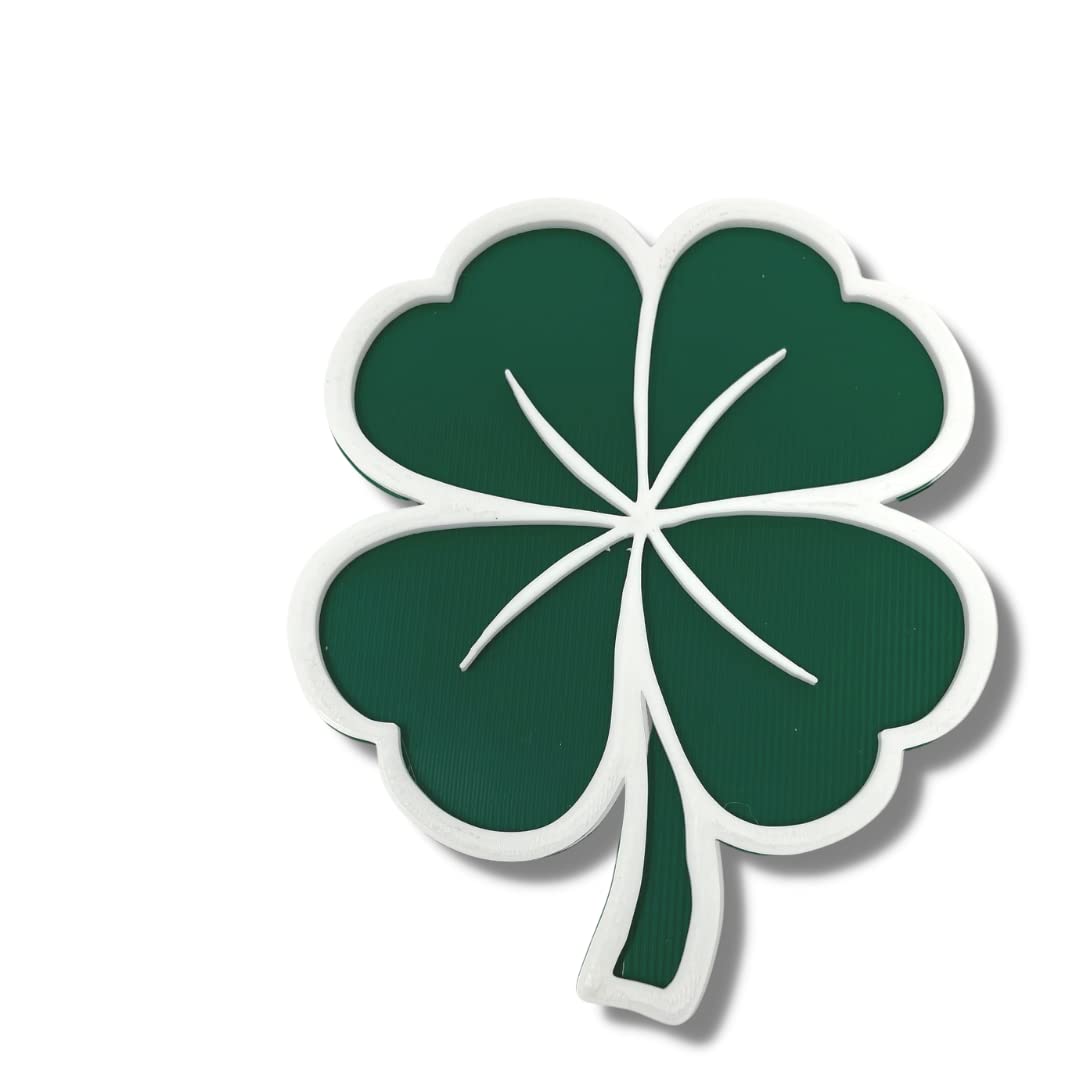 Saint Patricks Day Lucky Shamrock Fridge Magnet - Perfect for Saint Patty's Day Celebrations - Decorative Shamrock Four Leaf Clover Magnet - Made in The USA