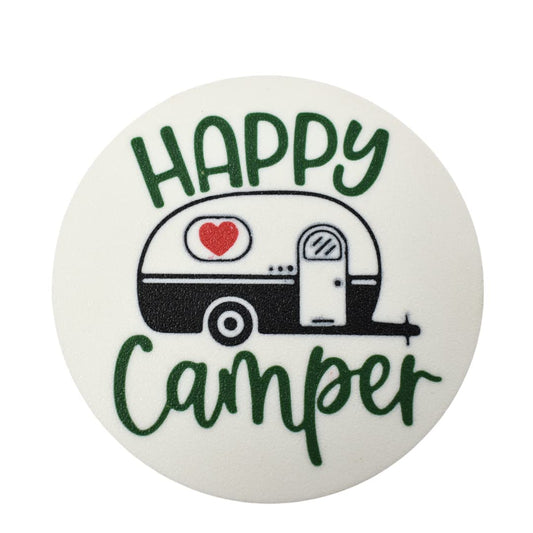 FRESHe Baglets - Happy Camper Charm - Decorative Charms for Tote Bags - Compatible with Bogg Bags, Simply Southern and other Tote Bags
