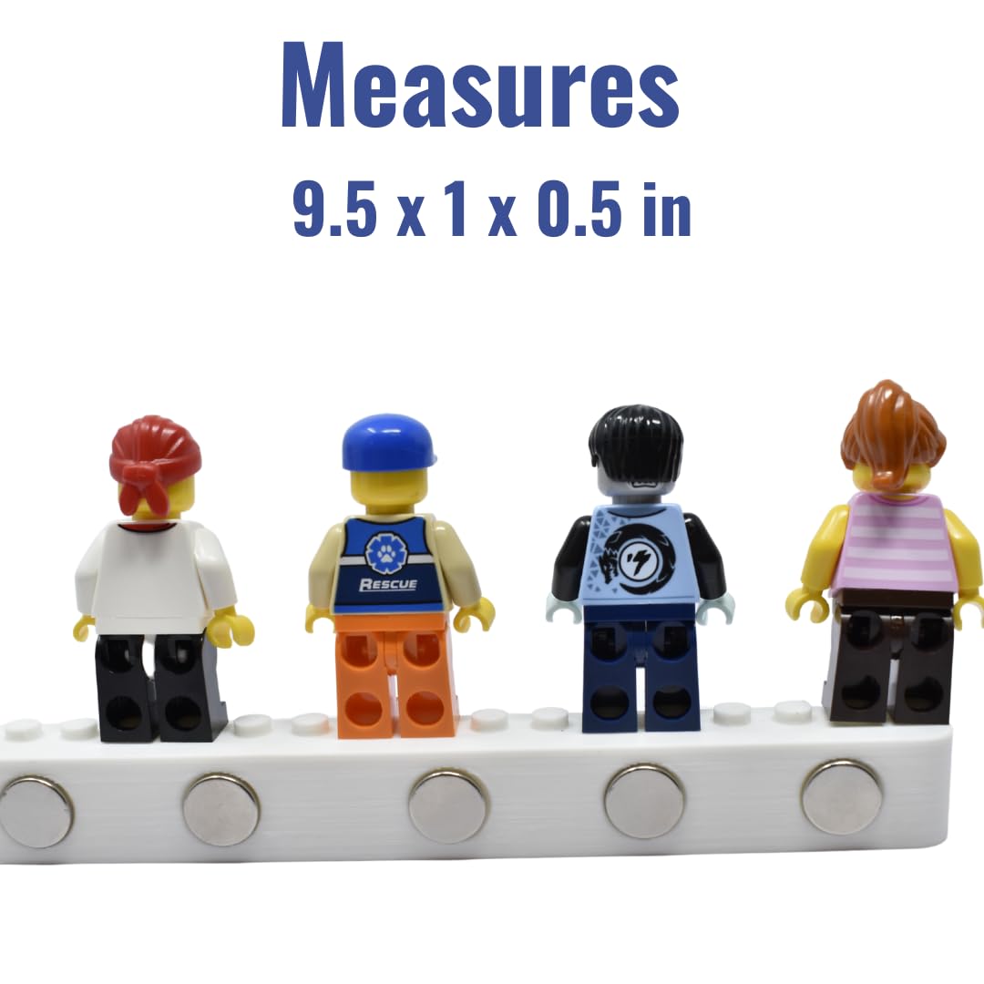 Collectibles Display Fridge Magnet Compatible with Lego Minifigures | Display Figurines on Fridge or Metal Surfaces | Made in USA