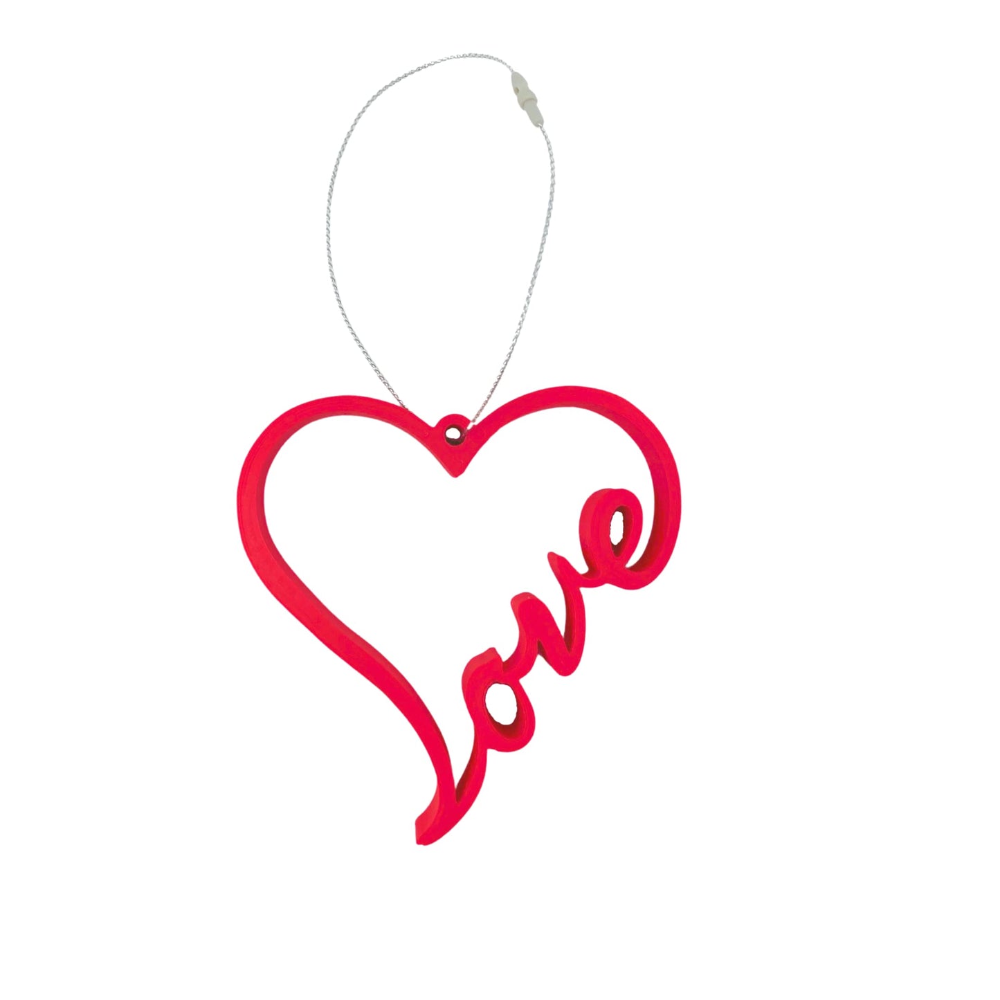 Love Heart Christmas Ornament - Show Your Family Love with The Love Heart Decorative Holiday Ornament - Made in The USA