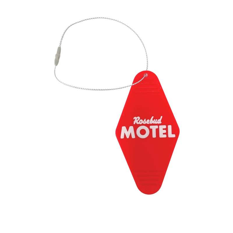 Rosebud Motel Vintage Christmas Ornament - Decorative Red Holiday Ornament